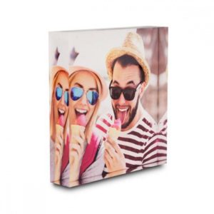 Photo-bloc de verre personnalisé
