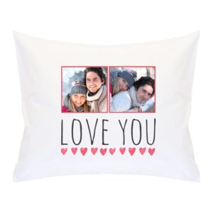 Coussin couleur imprimé avec photo