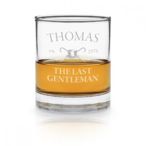 Verre à whisky gravé