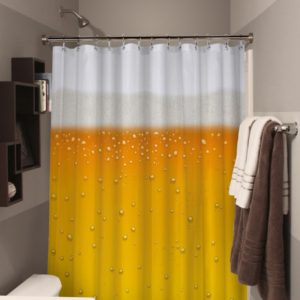 Rideau de douche bière