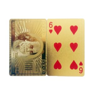 Cartes à Jouer Dorées Dollars