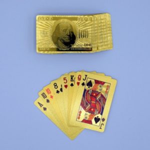 Cartes à Jouer Dorées Dollars