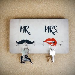 PORTE-CLÉS MR. & MRS