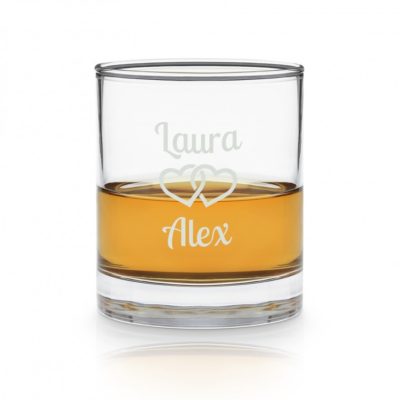 Verre à whisky gravé