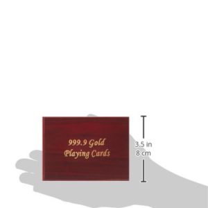 Cartes à jouer plaquées Or
