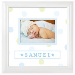 Cadre photo personnalisé pour bébé avec nom