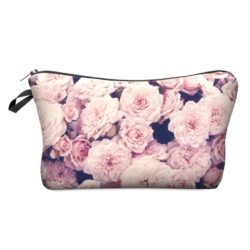 Sac cosmétique imprimé floral 3D