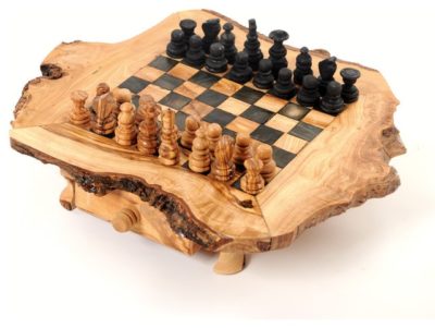 Table d’échecs en bois d’olivier Échiquier , cadeau pour  papa