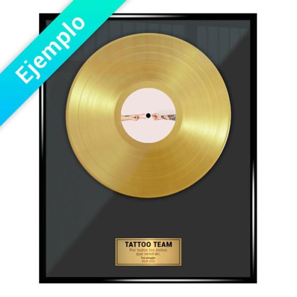 Disque d’or personnalisé : PRIX N ° 1. OR 18K – Pas cher