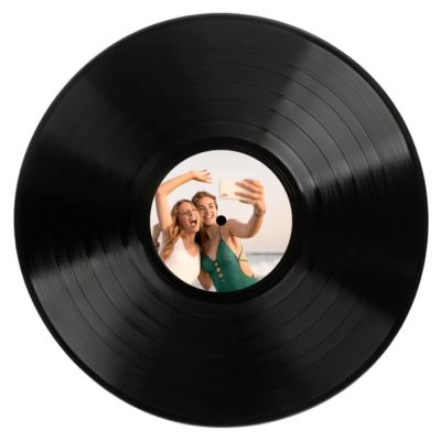 Disque Vinyle personnalisé avec étiquette