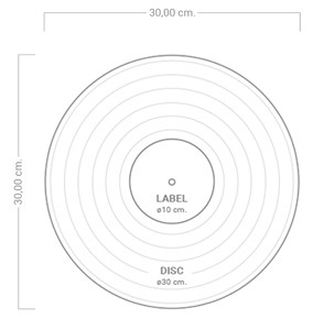 Disque Vinyle personnalisé avec étiquette