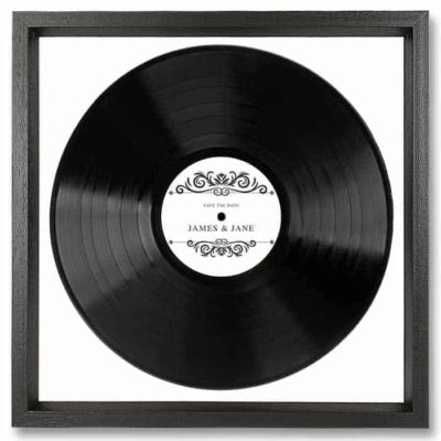 Disque Vinyle Noir Personnalisé