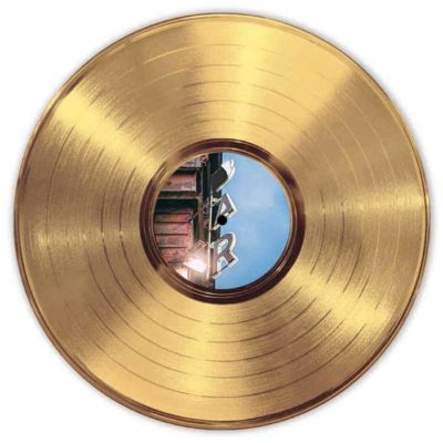 Disque D’OR Vinyle Personnalisé Avec Étiquette