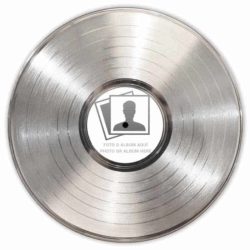 Disque Vinyle Personnalisé Platine avec Étiquette