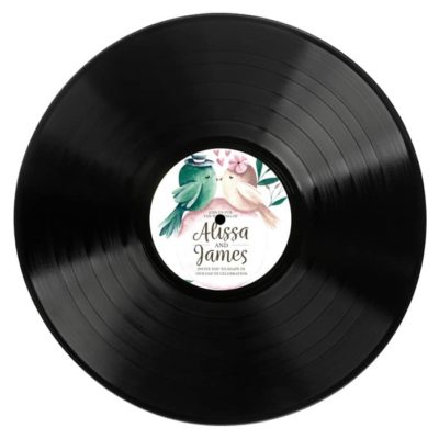 Disque Vinyle personnalisé avec étiquette