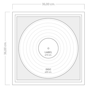 Disque Vinyle Noir Personnalisé