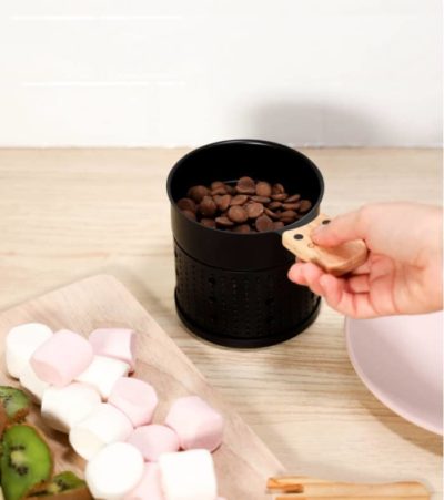 Coffret fondue au chocolat à la bougie