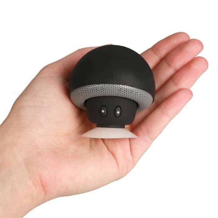 Mini enceinte Bluetooth champignon avec ventouse