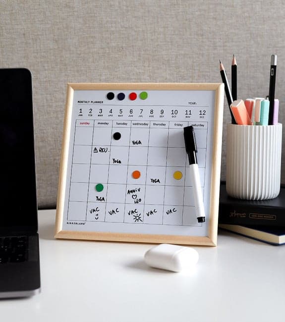 Kikkerland Mini White Board Calendar