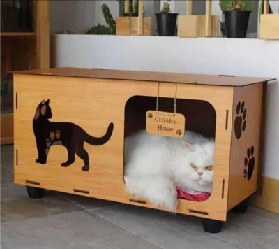 Niche pour chat intérieur Personnalisé