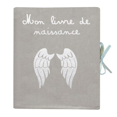 Livre de naissance en lin enduit