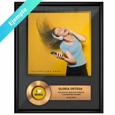 Disque d’or personnalisé : Clip Awards Gold premium