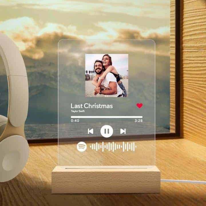 VEELU Personnalisé Spotify Plaque Cadeaux pour Lui Cameroon