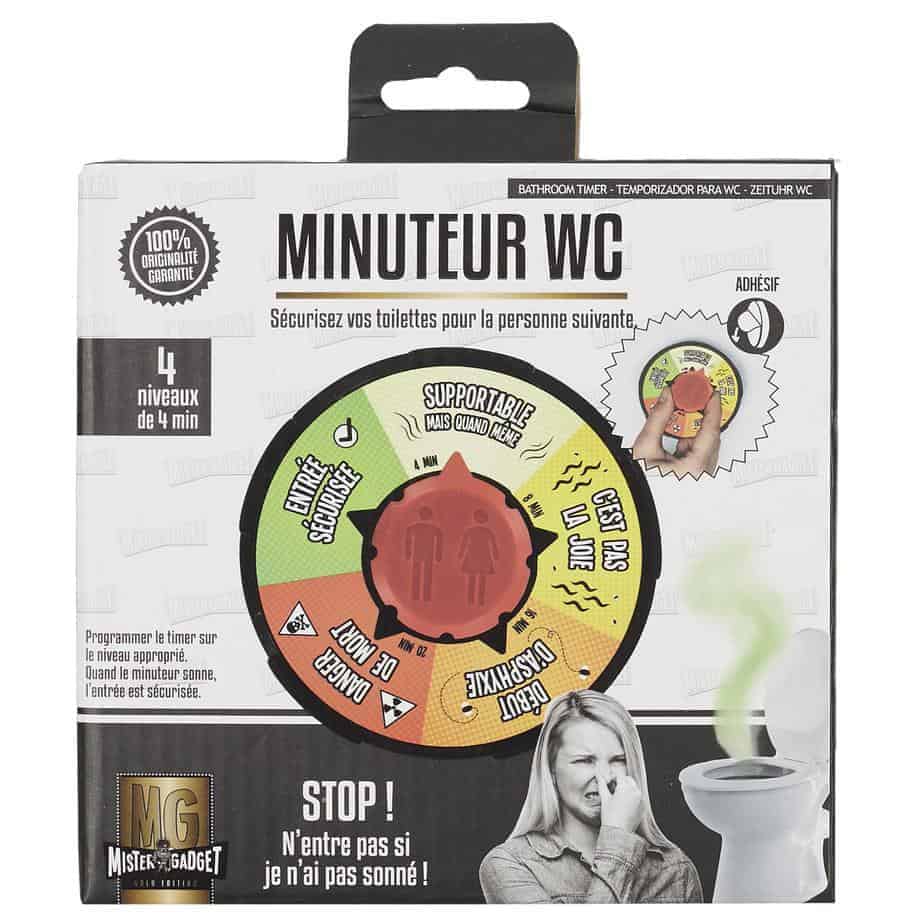 Cadeau humour WC : Minuteur insolite pour WC - 7,90 €