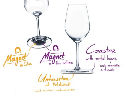 Verres à vin Magnétiques