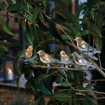 Guirlande solaire oiseaux de nuit