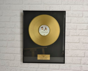 disque d'or personnalisé