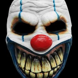 Masque latex de clown tueur