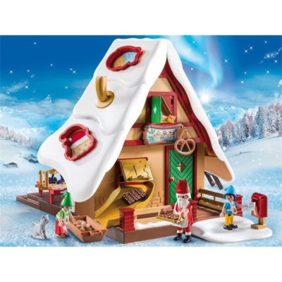 PLAYMOBIL 9493 – Christmas – Atelier de biscuit du Pere Noël avec moules – Nouveauté 2019