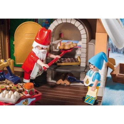 PLAYMOBIL 9493 – Christmas – Atelier de biscuit du Pere Noël avec moules – Nouveauté 2019