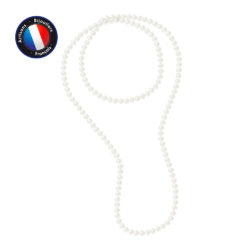PERLINEA- Sautoir- Perle de Culture d’Eau Douce- Barroque 8-9 mm