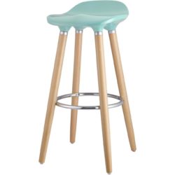 Tabouret de bar 47765BU – OSLO Bleu – Lot de 1