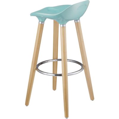 Tabouret de bar 47765BU – OSLO Bleu – Lot de 1