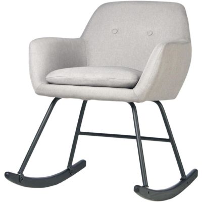 Rocking chair 61121GR – ROCKY Gris clair – Lot de 1