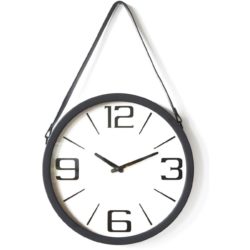 Deco horloge 67230NO – Borris Noir – Lot de 1