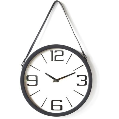 Deco horloge 67230NO – Borris Noir – Lot de 1