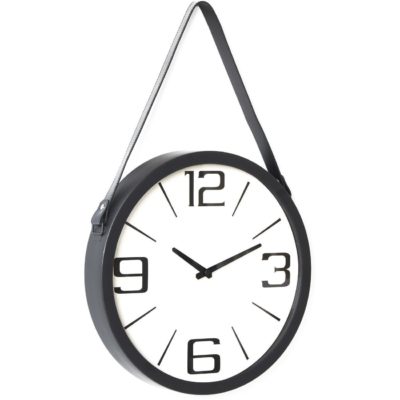 Deco horloge 67230NO – Borris Noir – Lot de 1