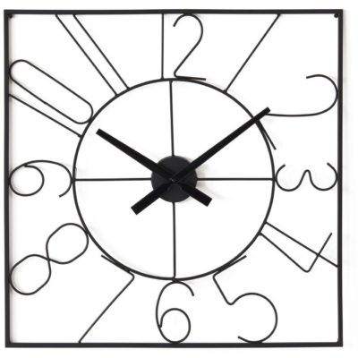 Deco horloge 67231NO – Alban Noir – Lot de 1