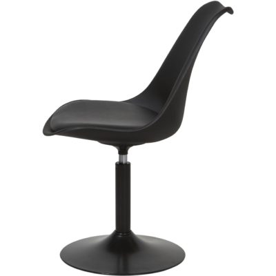 Chaise 40410NO – STEEVY Noir – Lot de 2