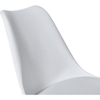 Chaise 40410BL – STEEVY Blanc – Lot de 2