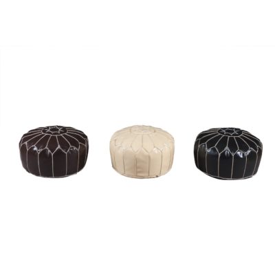 Pouf 13838NO – FESA Noir – Lot de 1