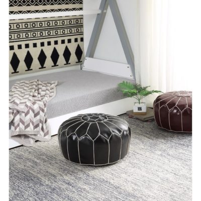 Pouf 13838NO – FESA Noir – Lot de 1