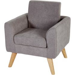 Fauteuil enfant 25116GR – charlitte Gris – Lot de 1