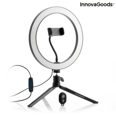 Selfie Ring Light Anneau de Lumière avec Triepied et Télécommande Youaro InnovaGoods V0103280