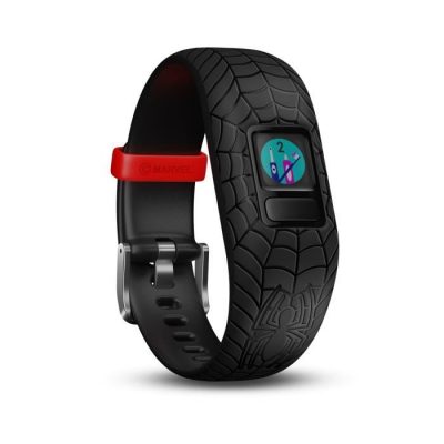 GARMIN Bracelet d’activité Spiderman Vivofit Jr 2 – Enfant garçon – Noir