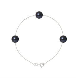 PERLINEA- Bracelet 3 Perles de Culture d’Eau Douce